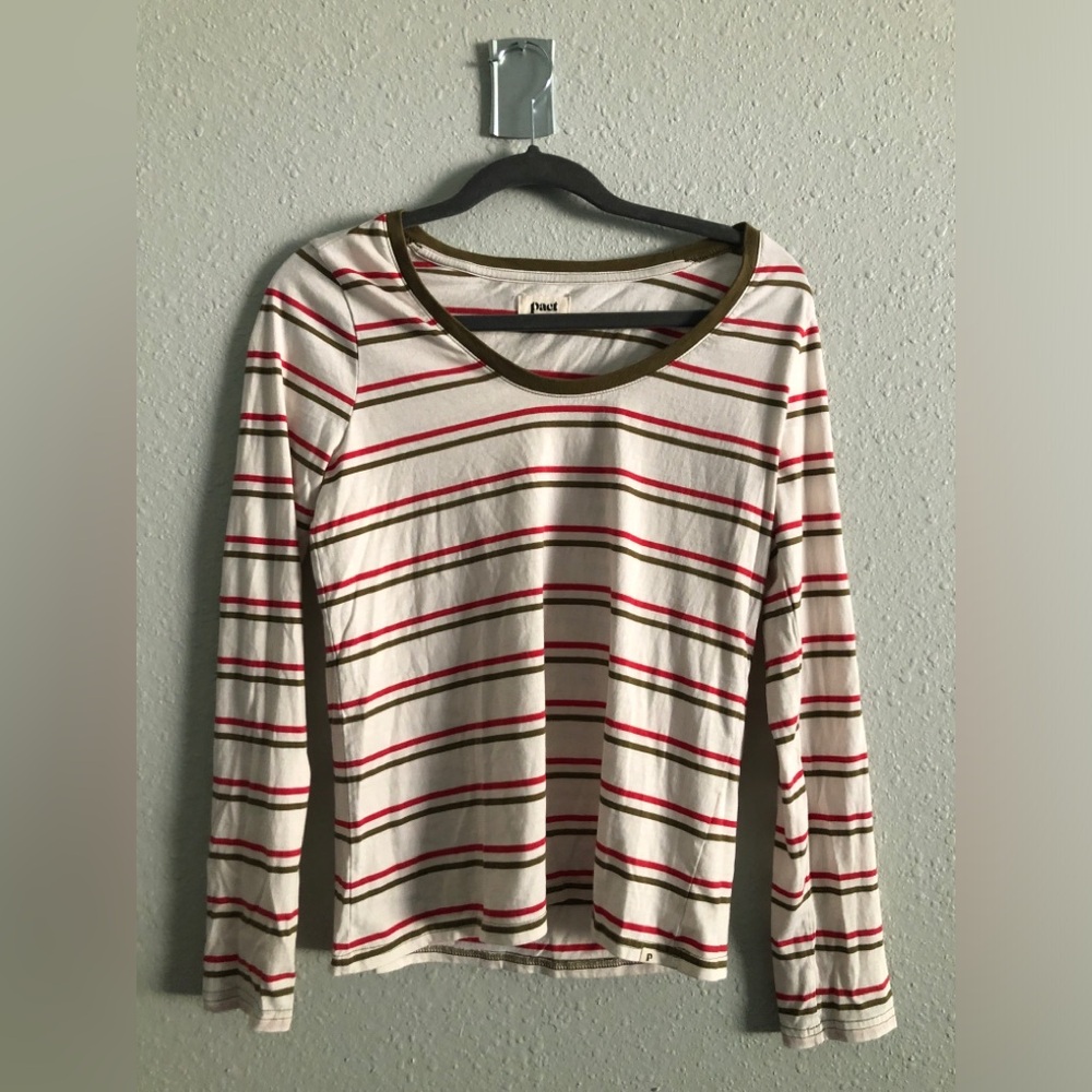 Pact Cream Fitted Long Sleeve Tee